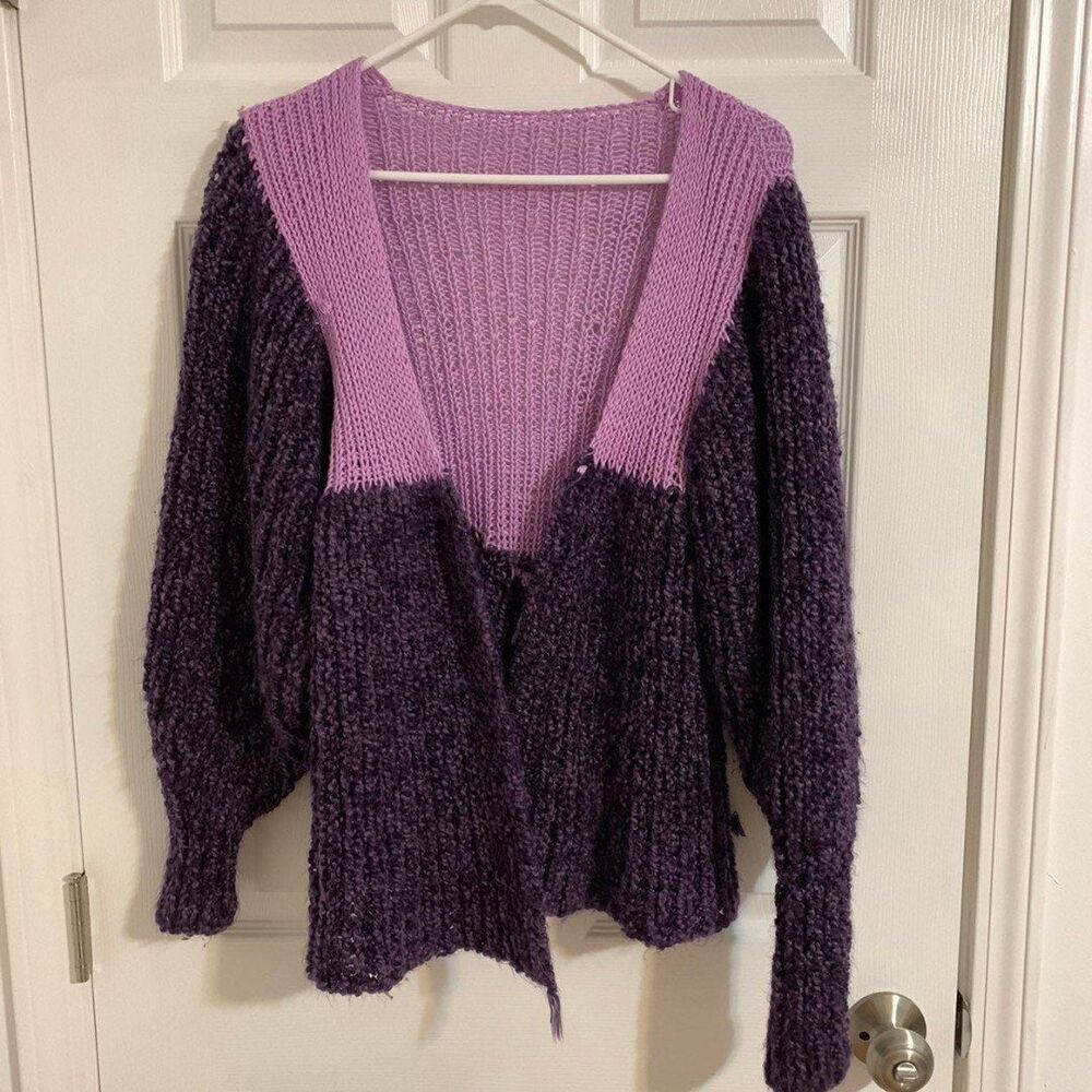 HANDMADE CROCHET CARDIGAN LARGE